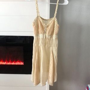 Pretty Angel tan country dress. Size small
